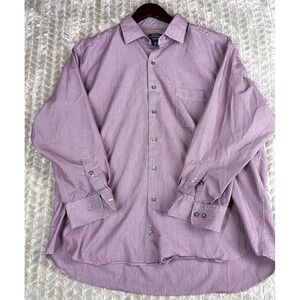ALFANI Button Up Shirt Mens XL 17-17‎ 1/2 34-35 Performance Regular Fit